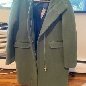 NWT PETITE J.Crew Cocoon coat in Italian stadium-cloth wool